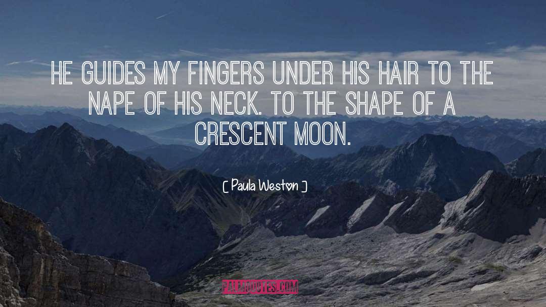 Paula Weston Quotes: He guides my fingers under