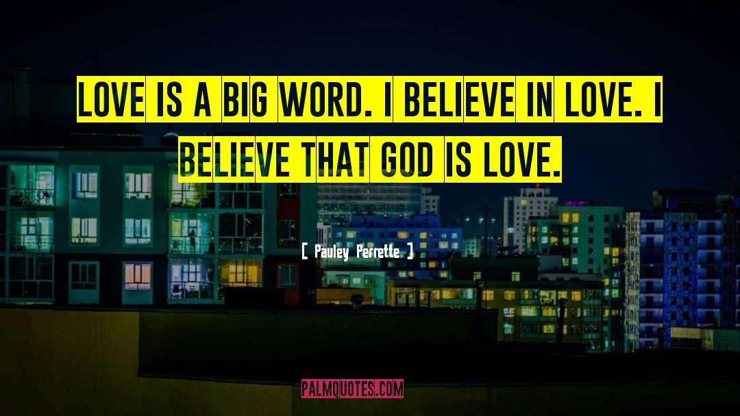 Pauley Perrette Quotes: Love is a big word.