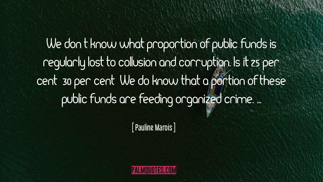 Pauline Marois Quotes: We don't know what proportion