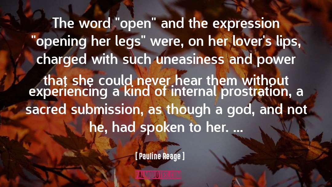 Pauline Reage Quotes: The word 