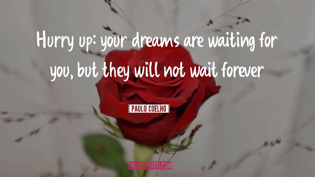 Paulo Coelho Quotes: Hurry up: your dreams are