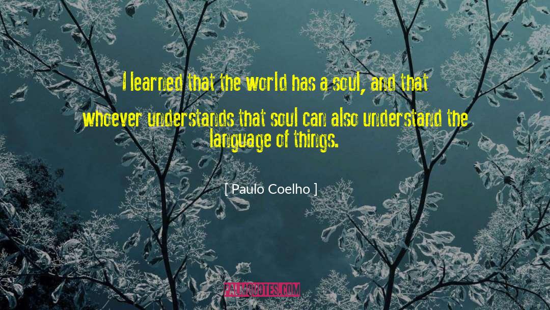 Paulo Coelho Quotes: I learned that the world
