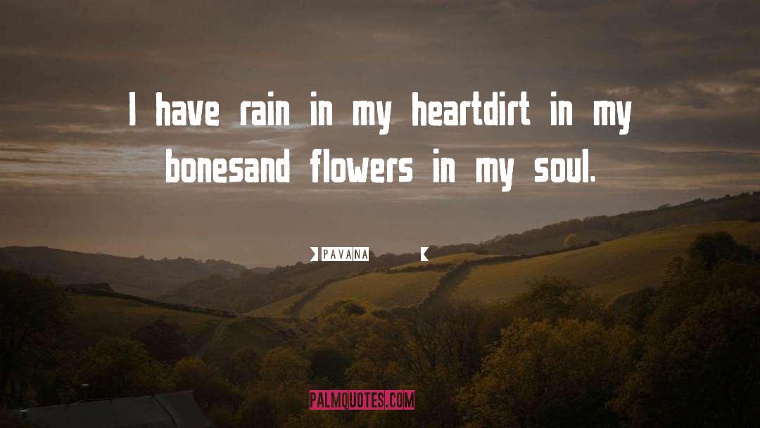 Pavana पवन Quotes: I have rain in my