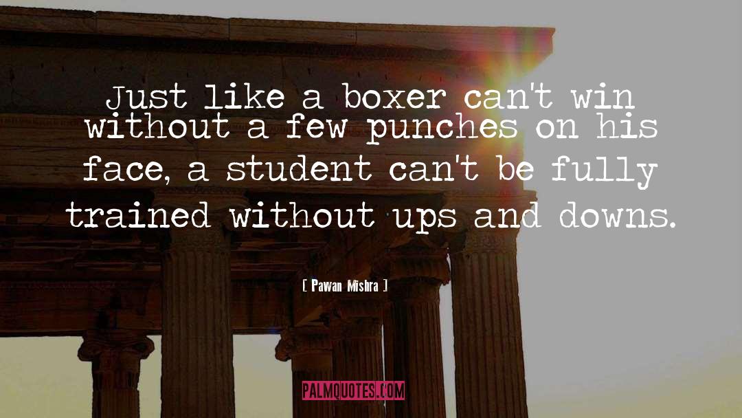 Pawan Mishra Quotes: Just like a boxer can't