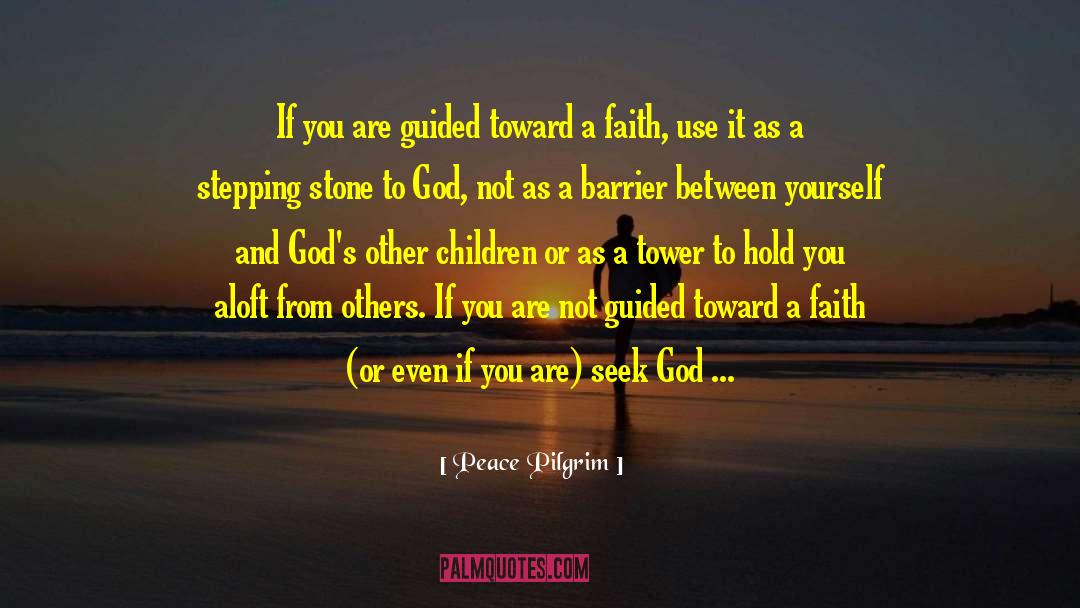 Peace Pilgrim Quotes: If you are guided toward