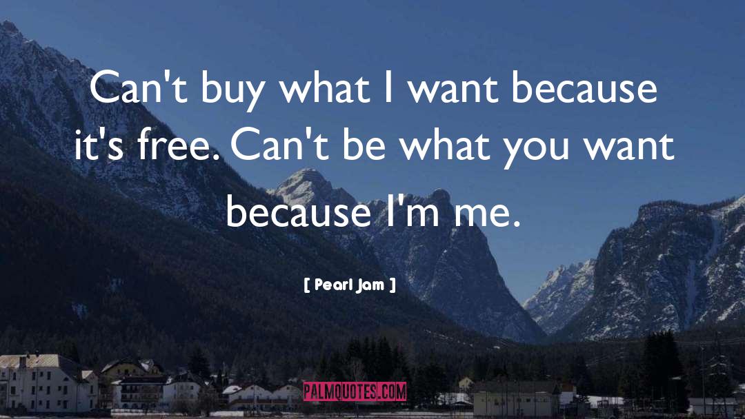 Pearl Jam Quotes: Can't buy what I want
