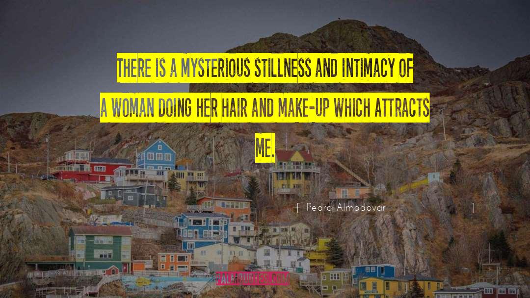 Pedro Almodovar Quotes: There is a mysterious stillness