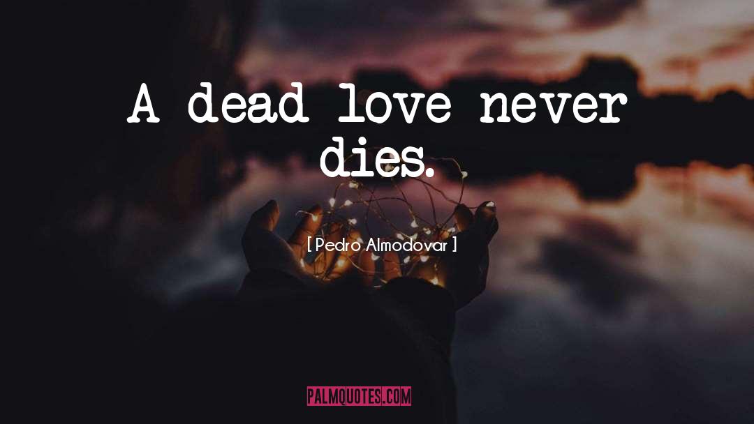 Pedro Almodovar Quotes: A dead love never dies.