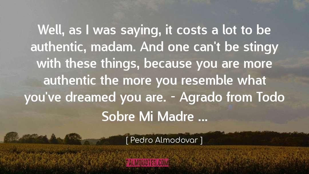 Pedro Almodovar Quotes: Well, as I was saying,