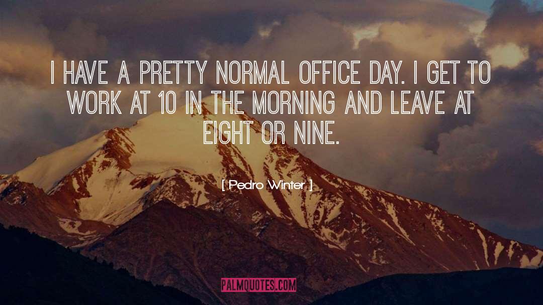 Pedro Winter Quotes: I have a pretty normal