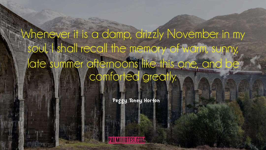 Peggy Toney Horton Quotes: Whenever it is a damp,