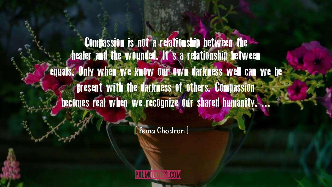 Pema Chodron Quotes: Compassion is not a relationship