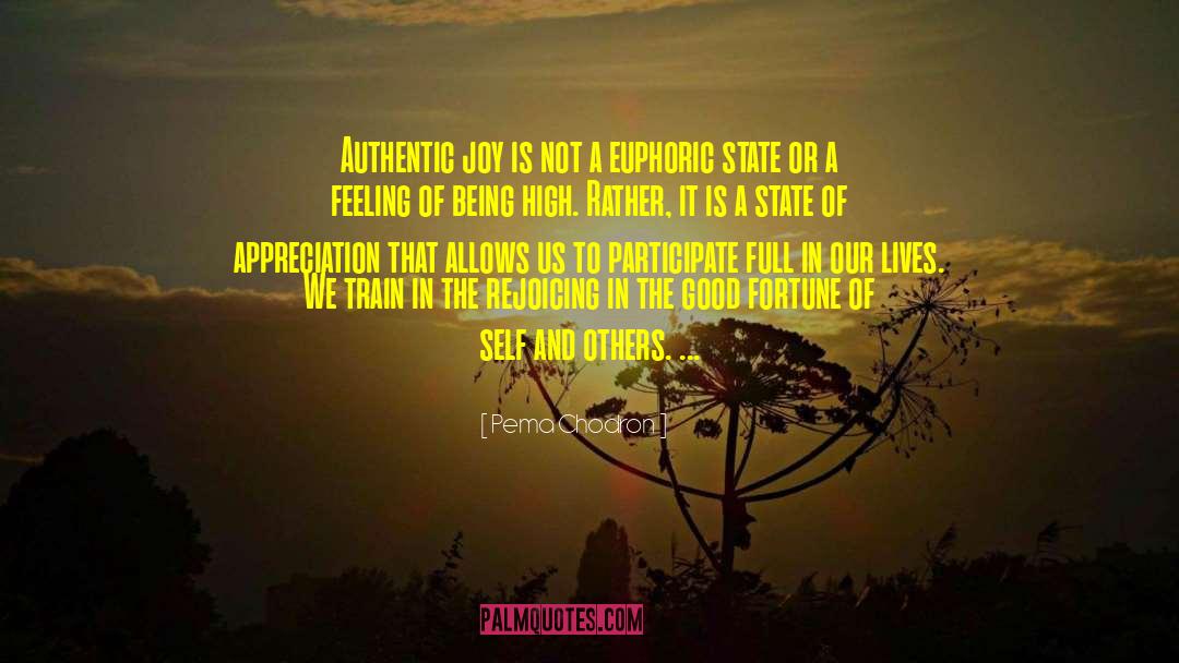 Pema Chodron Quotes: Authentic joy is not a