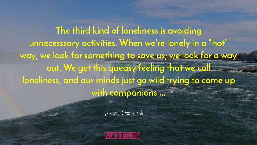 Pema Chodron Quotes: The third kind of loneliness