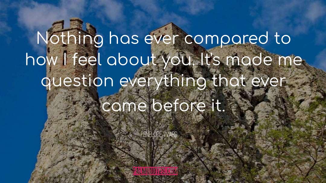 Penelope Ward Quotes: Nothing has ever compared to