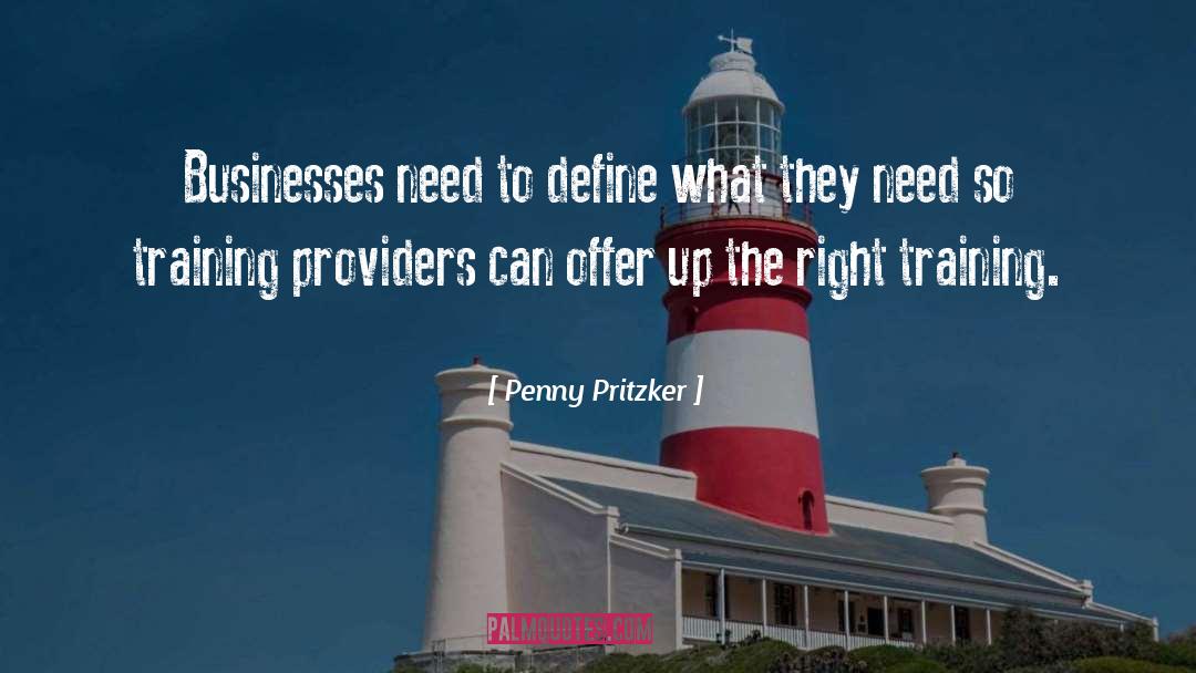 Penny Pritzker Quotes: Businesses need to define what