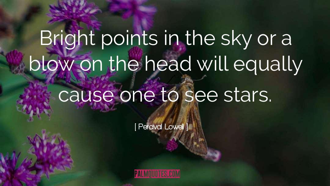 Percival Lowell Quotes: Bright points in the sky