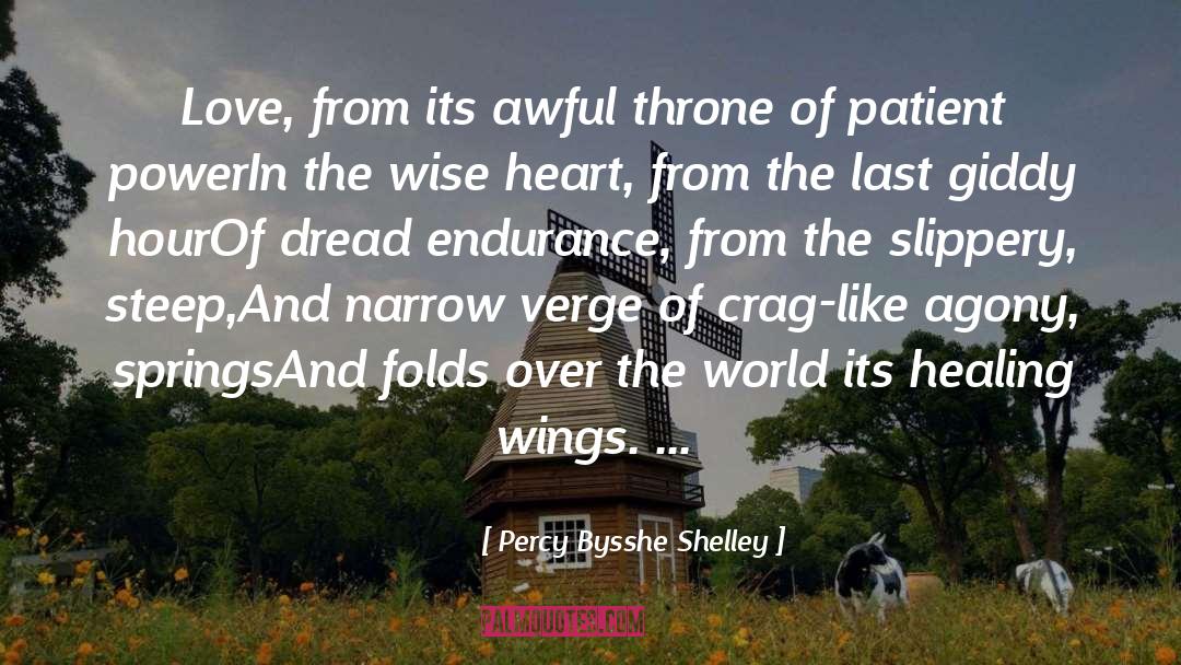 Percy Bysshe Shelley Quotes: Love, from its awful throne