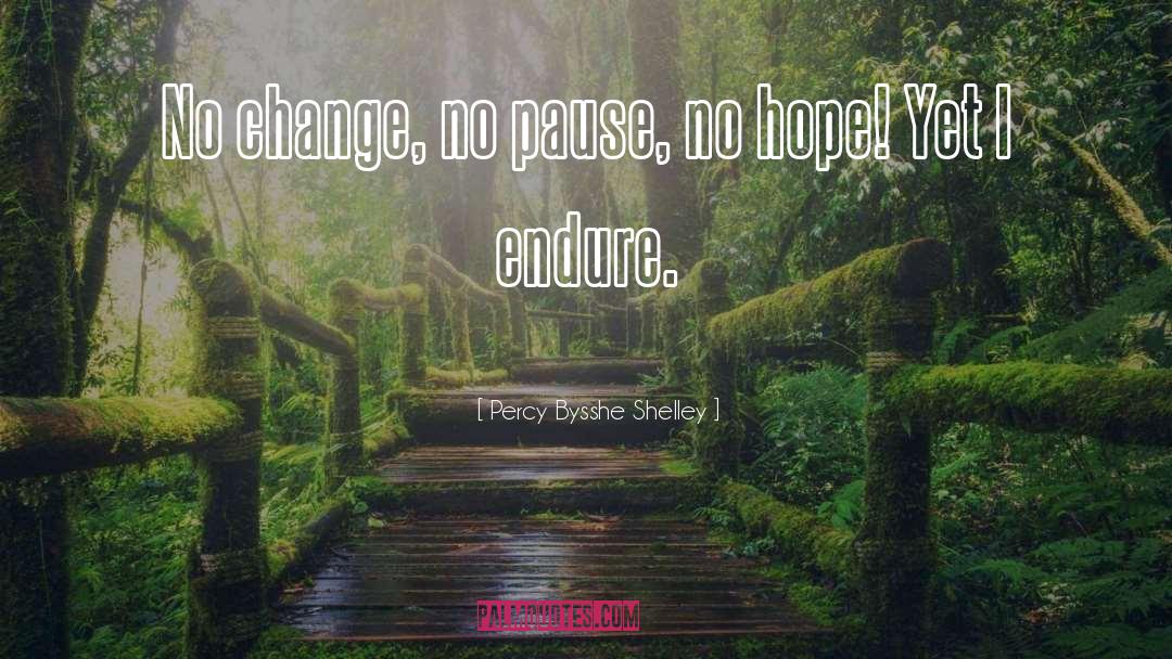 Percy Bysshe Shelley Quotes: No change, no pause, no