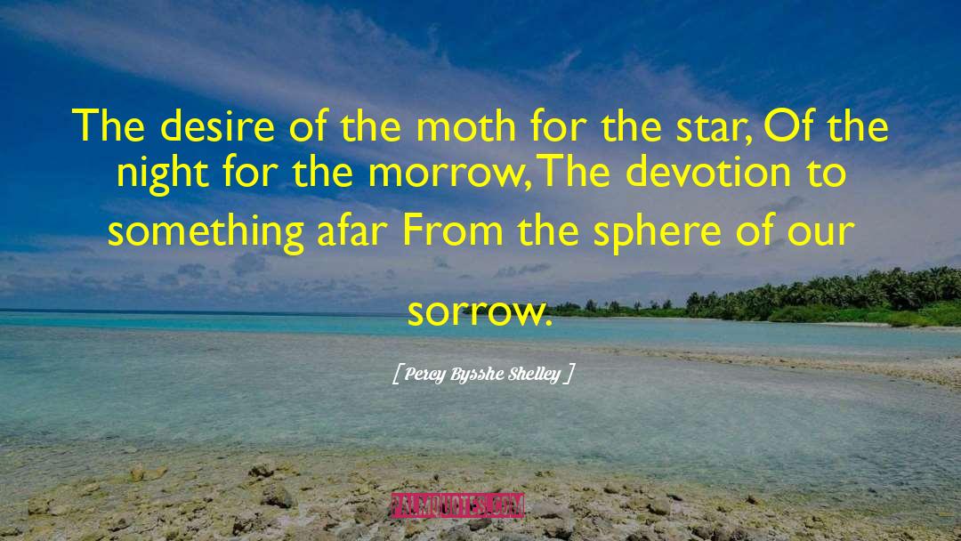 Percy Bysshe Shelley Quotes: The desire of the moth
