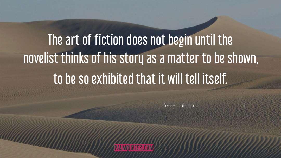 Percy Lubbock Quotes: The art of fiction does