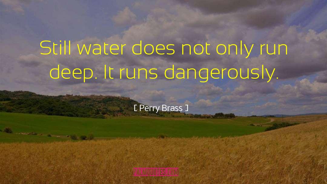 Perry Brass Quotes: Still water does not only