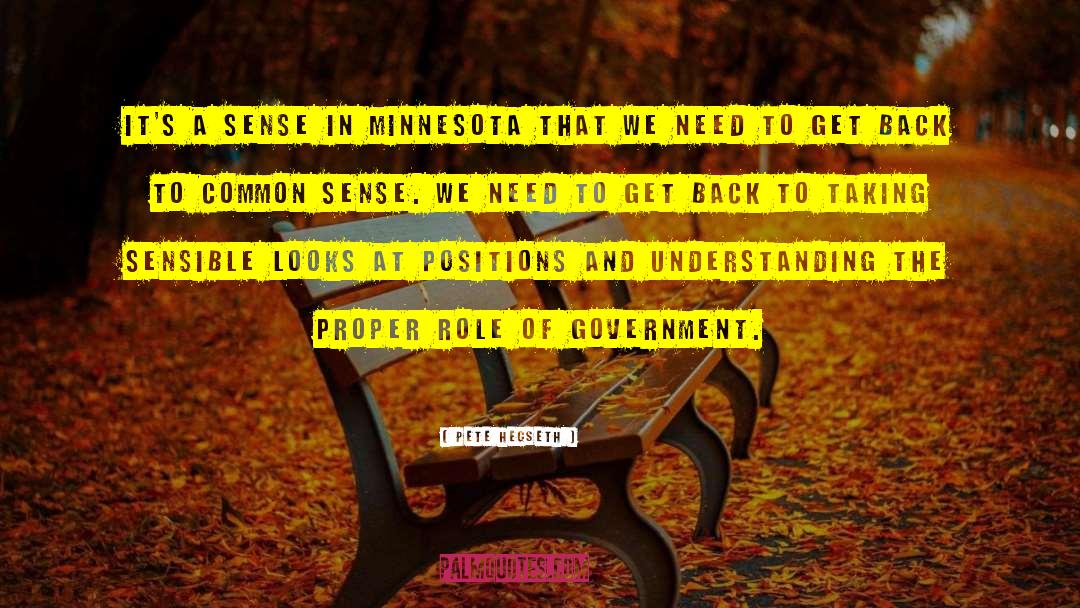 Pete Hegseth Quotes: It's a sense in Minnesota