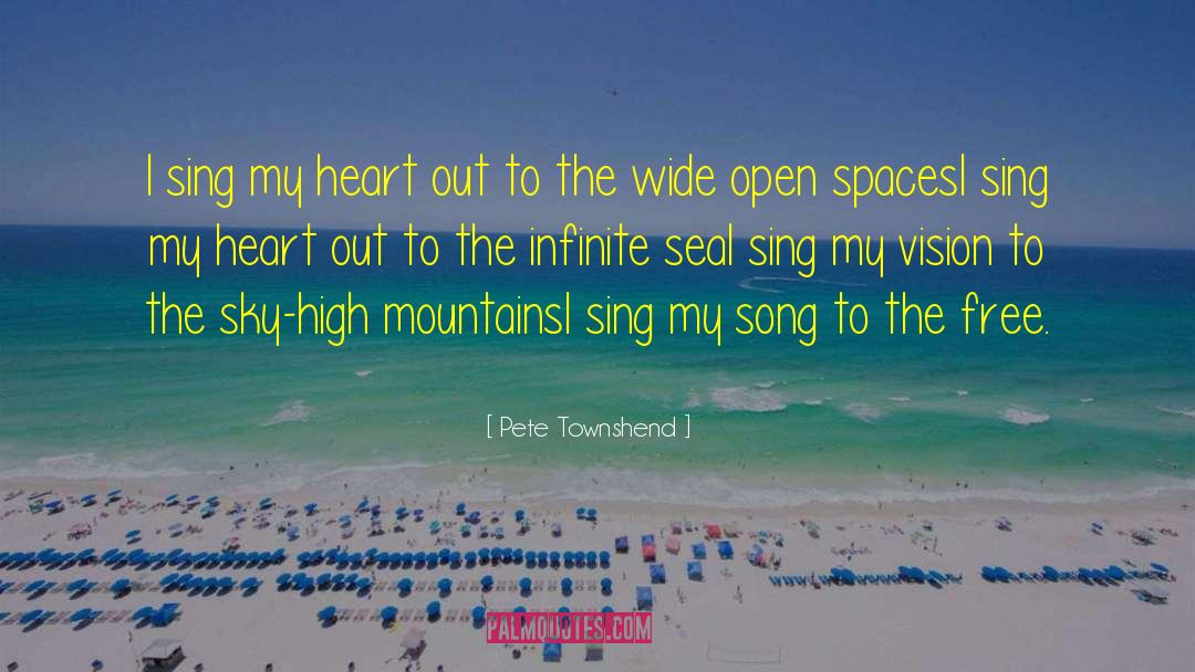 Pete Townshend Quotes: I sing my heart out