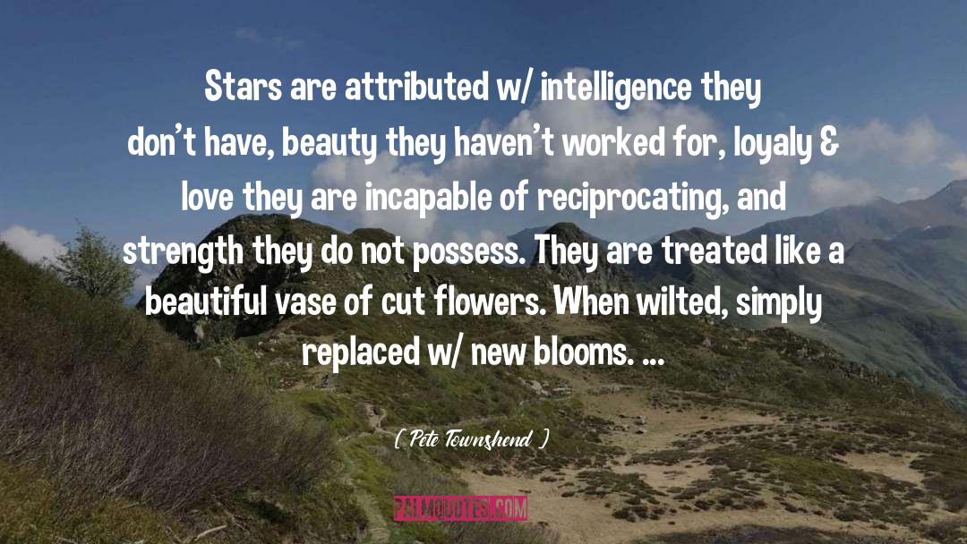 Pete Townshend Quotes: Stars are attributed w/ intelligence