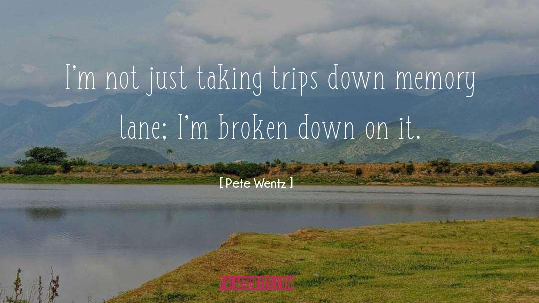 Pete Wentz Quotes: I'm not just taking trips