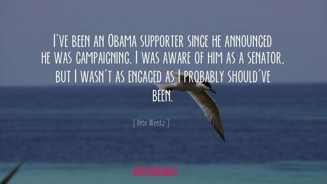 Pete Wentz Quotes: I've been an Obama supporter