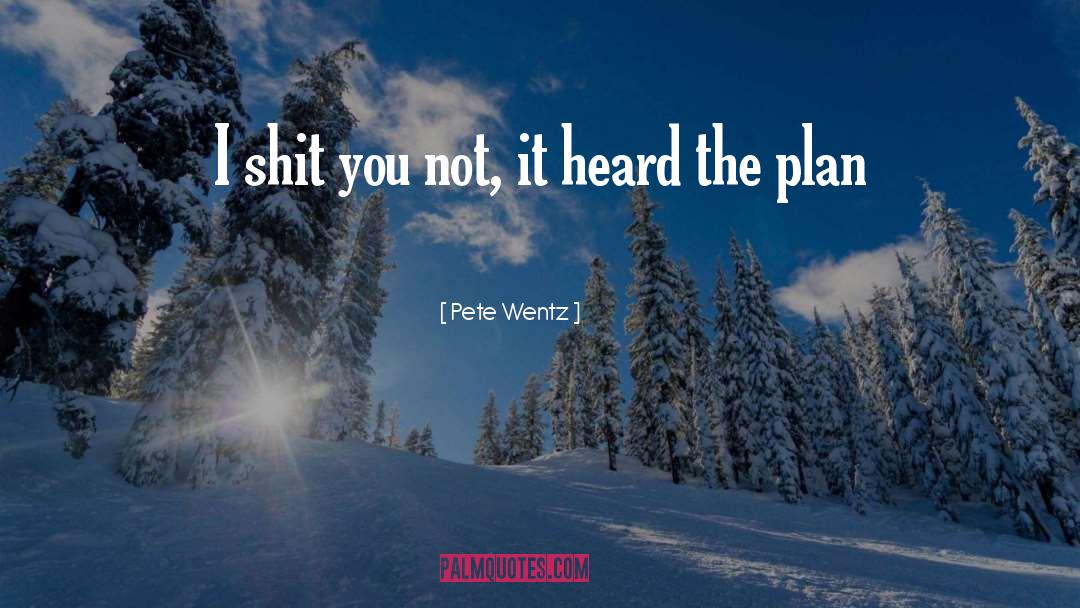 Pete Wentz Quotes: I shit you not, it