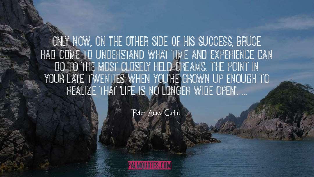 Peter Ames Carlin Quotes: Only now, on the other