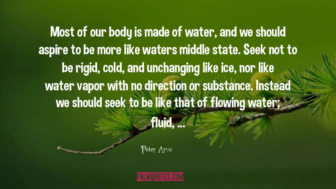 Peter Arvo Quotes: Most of our body is