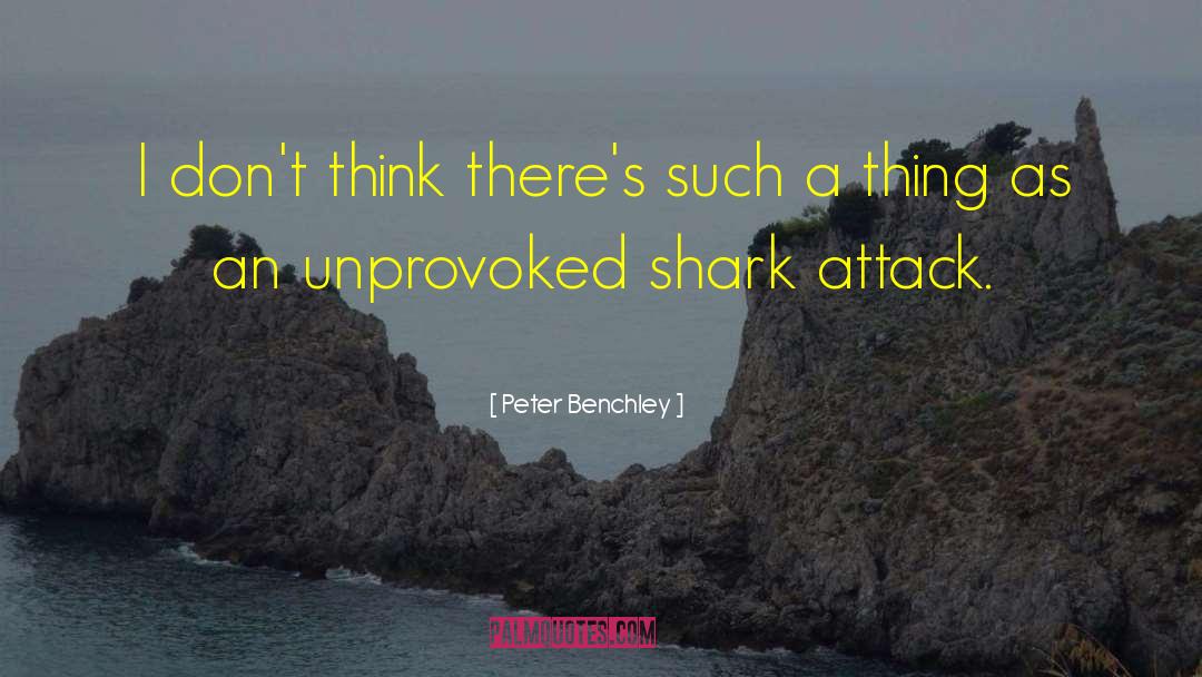 Peter Benchley Quotes: I don't think there's such