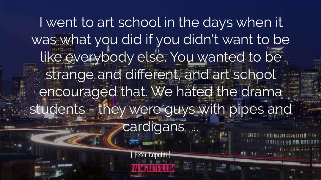 Peter Capaldi Quotes: I went to art school