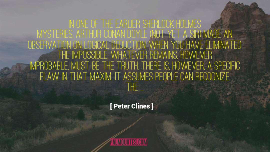 Peter Clines Quotes: In one of the earlier