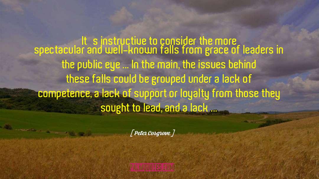 Peter Cosgrove Quotes: It's instructive to consider the