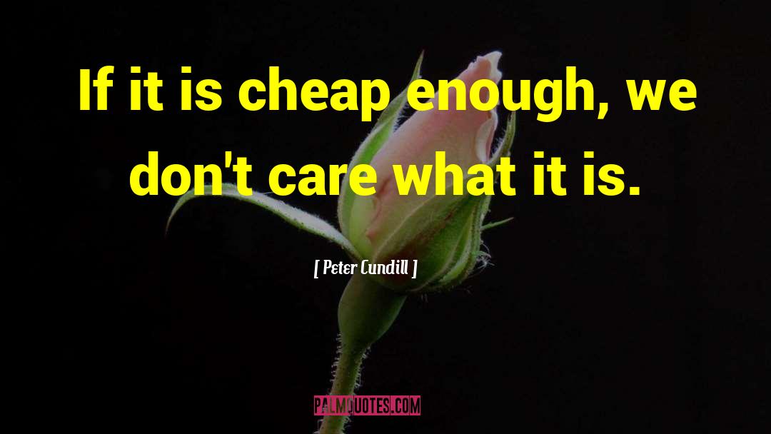 Peter Cundill Quotes: If it is cheap enough,