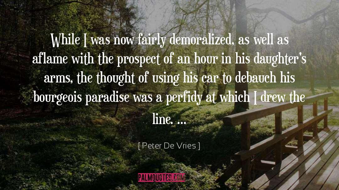 Peter De Vries Quotes: While I was now fairly