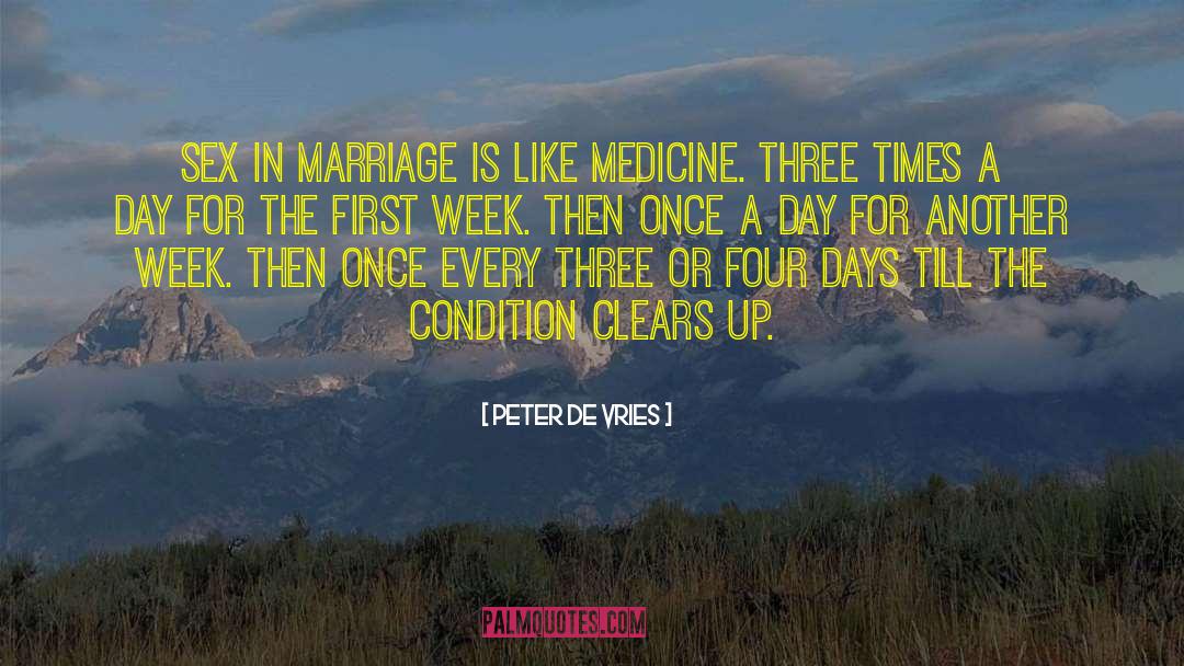 Peter De Vries Quotes: Sex in marriage is like