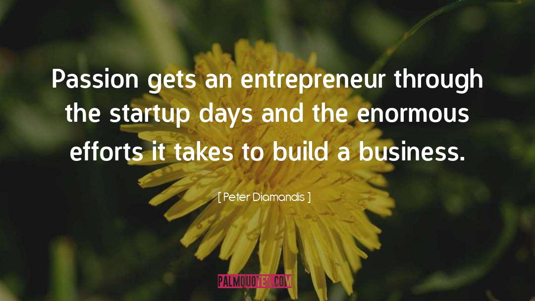 Peter Diamandis Quotes: Passion gets an entrepreneur through