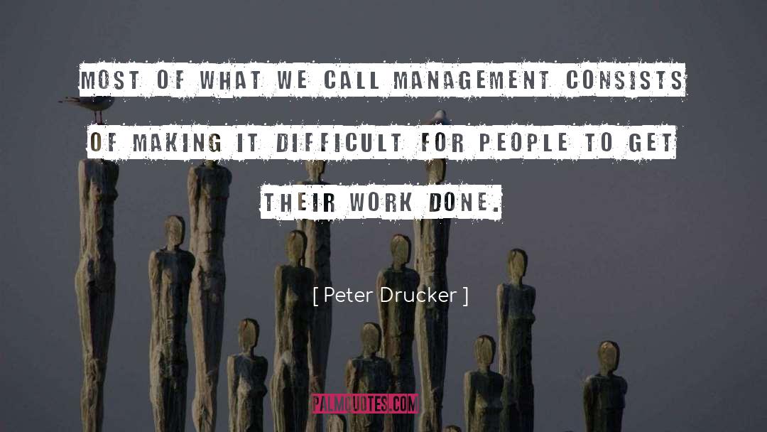 Peter Drucker Quotes: Most of what we call