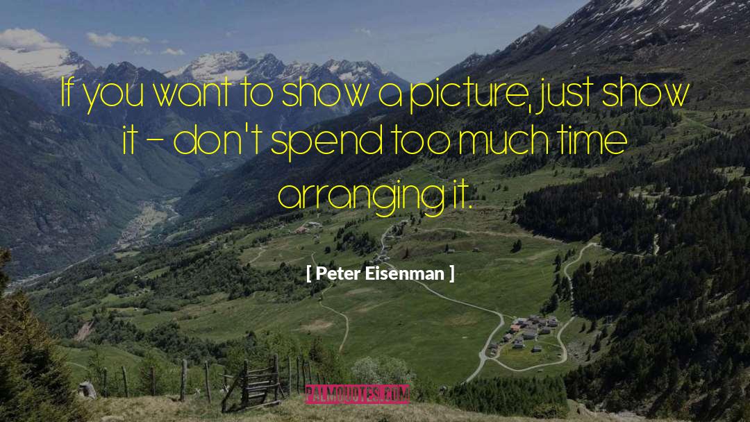 Peter Eisenman Quotes: If you want to show