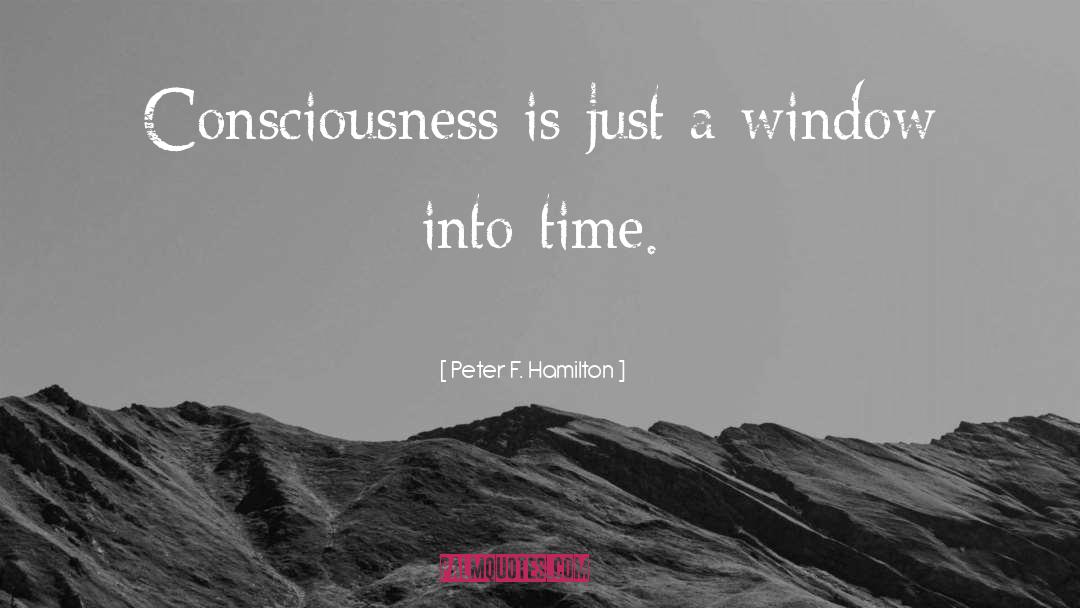 Peter F. Hamilton Quotes: Consciousness is just a window