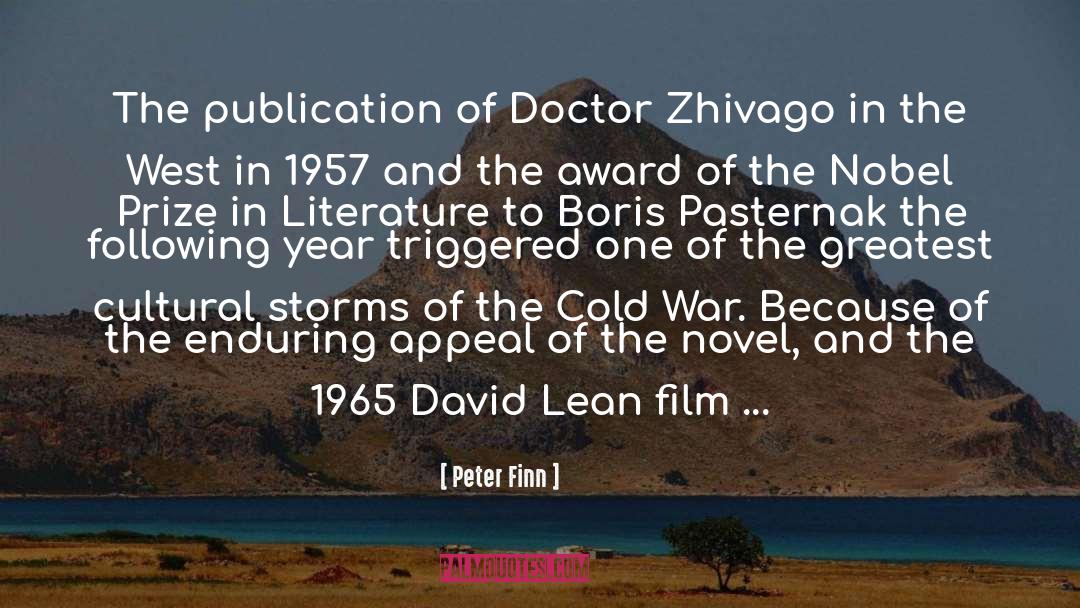 Peter Finn Quotes: The publication of Doctor Zhivago