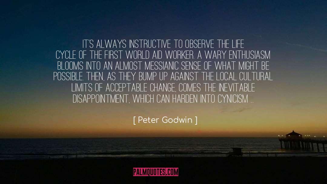 Peter Godwin Quotes: It's always instructive to observe