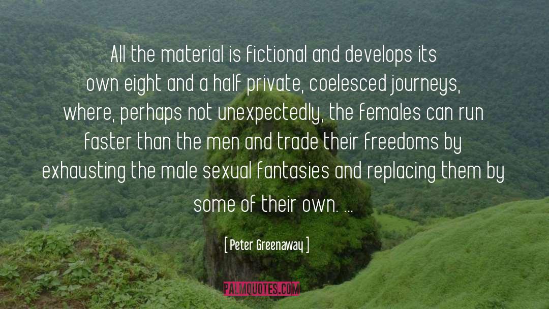 Peter Greenaway Quotes: All the material is fictional