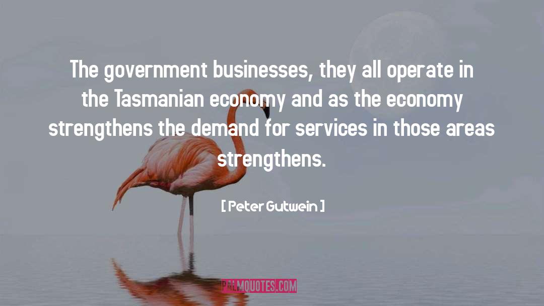 Peter Gutwein Quotes: The government businesses, they all