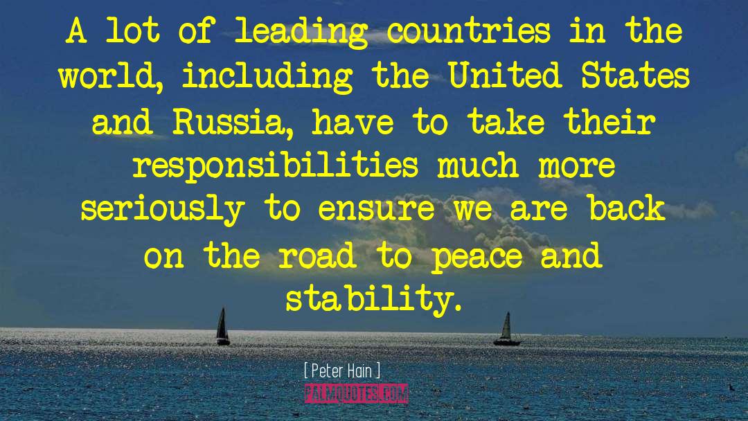 Peter Hain Quotes: A lot of leading countries